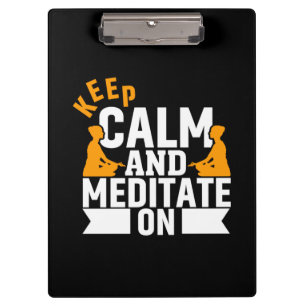 Yoga Lover   Ruhe und Meditieren Behalten Klemmbrett