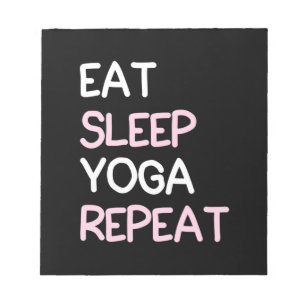 Yoga Lover   Sleep Yoga Wiederholung essen Notizblock