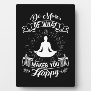 Yoga Lover Tu mehr von dem, was dich glücklich m Fotoplatte