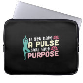 Yoga Lover | Wenn Sie einen Puls haben Laptopschutzhülle (Vorderseite)