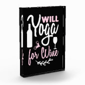 Yoga Lover | Wird Yoga für Wein Fotoblock (Links)