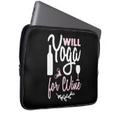 Yoga Lover | Wird Yoga für Wein Laptopschutzhülle (Vorne Rechts)
