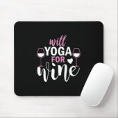 Yoga Lover | Wird Yoga für Wein Mousepad (Mit Mouse)