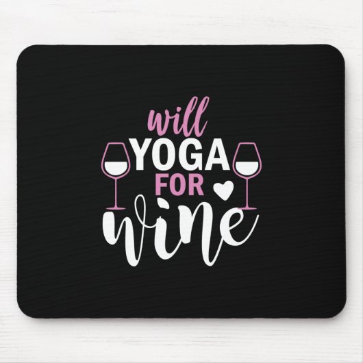 Yoga Lover | Wird Yoga für Wein Mousepad (Vorne)