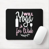 Yoga Lover | Wird Yoga für Wein Mousepad (Mit Mouse)