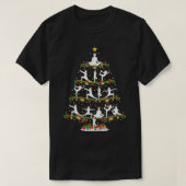 Yoga Lover Xmas Lighting Santa Yoga Christmas Tree T-Shirt (Design vorne)