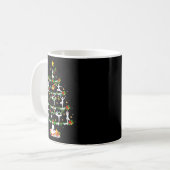 Yoga Lover Xmas Lighting Yoga Christmas Tree  Kaffeetasse (Vorderseite Links)
