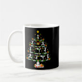 Yoga Lover Xmas Lighting Yoga Christmas Tree Kaffeetasse (Links)