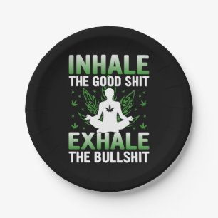 Yoga Lover Yoga atmet das Gute Pappteller