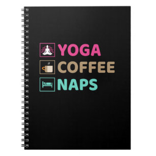 Yoga Lover   Yoga Coffee Nickerchen Notizblock