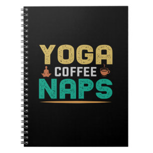 Yoga Lover Yoga Coffee Nickerchen Notizblock