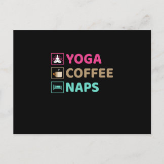 Yoga Lover | Yoga Coffee Nickerchen Postkarte