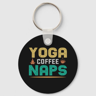 Yoga Lover Yoga Coffee Nickerchen Schlüsselanhänger