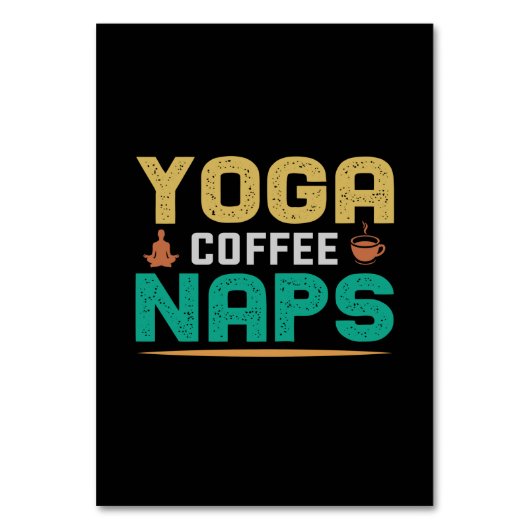 Yoga Lover | Yoga Coffee Nickerchen Tischnummer (Vorderseite)
