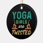 Yoga Lover | Yoga Girls sind geflechtet Keramik Ornament (Links)