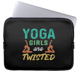 Yoga Lover Yoga Girls sind geflechtet Laptopschutzhülle