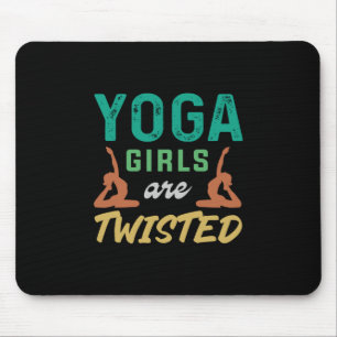 Yoga Lover Yoga Girls sind geflechtet Mousepad