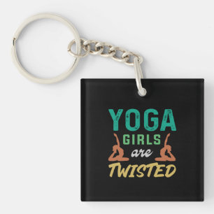 Yoga Lover Yoga Girls sind geflechtet Schlüsselanhänger