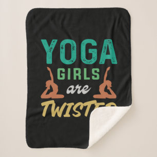 Yoga Lover Yoga Girls sind geflechtet Sherpadecke
