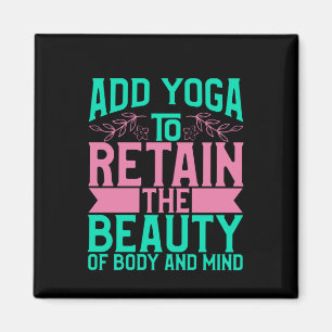Yoga Lover Yoga hinzufügen, um die Schönheit zu Magnet