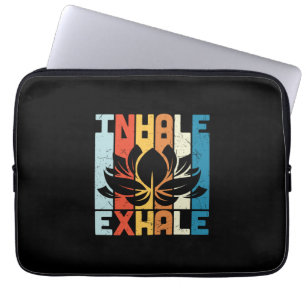 Yoga Lover   Yoga Inhale Laptopschutzhülle