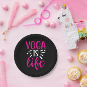 Yoga Lover | Yoga ist Leben Pappteller (Party)