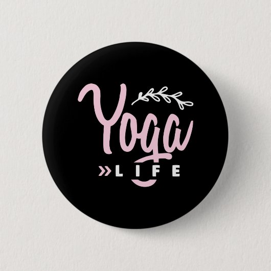Yoga Lover | Yoga Life Button (Vorderseite)