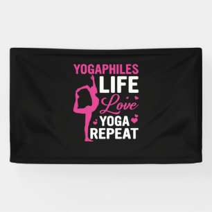 Yoga Lover Yoga Life Liebe Yoga Wiederholung Banner