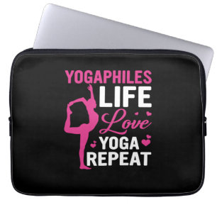 Yoga Lover Yoga Life Liebe Yoga Wiederholung Laptopschutzhülle