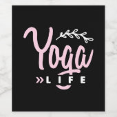 Yoga Lover | Yoga Life Weinetikett (Einzelnes Label)