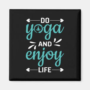 Yoga Lover   Yoga machen und das Leben genießen Magnet