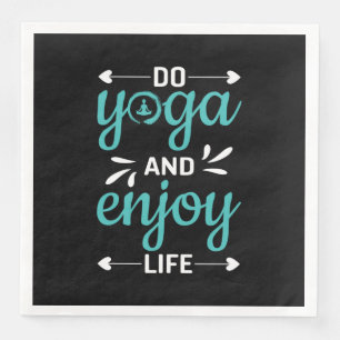 Yoga Lover Yoga machen und das Leben genießen Serviette