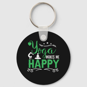 Yoga Lover   Yoga macht mich glücklich Schlüsselanhänger