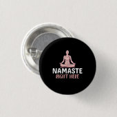 Yoga Lover | Yoga Namaste hier Button (Vorne & Hinten)
