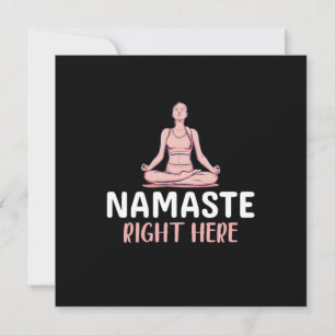 Yoga Lover Yoga Namaste hier Einladung