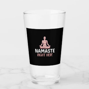 Yoga Lover   Yoga Namaste hier Glas