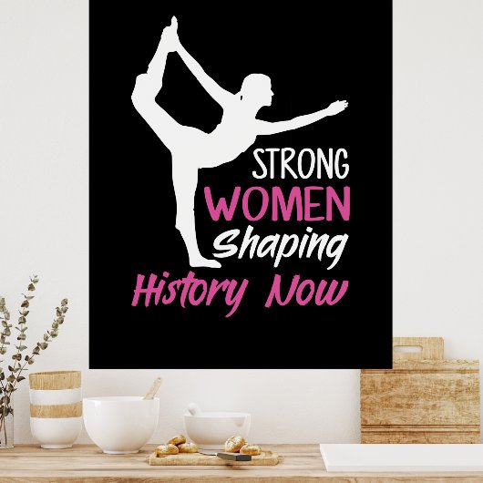 Yoga Lover | Yoga Strong Woman Poster (Küche)