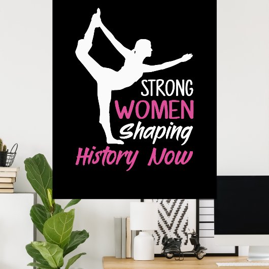 Yoga Lover | Yoga Strong Woman Poster (Heimbüro)