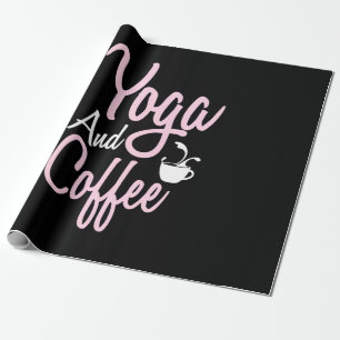 Yoga Lover Yoga und Kaffee Geschenkpapier