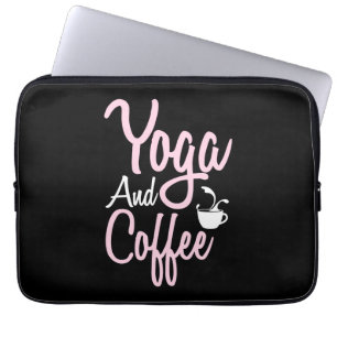 Yoga Lover Yoga und Kaffee Laptopschutzhülle