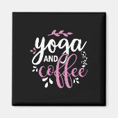 Yoga Lover | Yoga und Kaffee Magnet (Vorne)