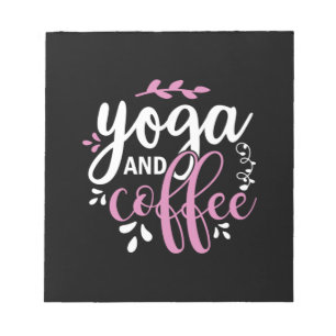Yoga Lover Yoga und Kaffee Notizblock