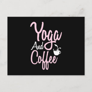 Yoga Lover Yoga und Kaffee Postkarte