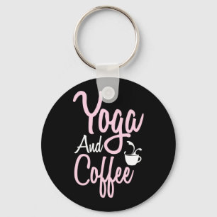 Yoga Lover Yoga und Kaffee Schlüsselanhänger