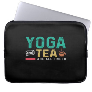 Yoga Lover Yoga und Tee sind alles, was ich brau Laptopschutzhülle