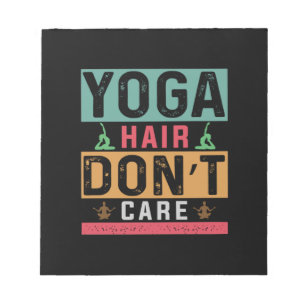 Yoga Lover Yogahaare sind nicht wichtig Notizblock