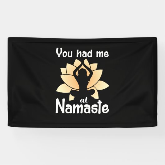 Yoga Lover You Had | Me at Namaste Banner (Horizontal)