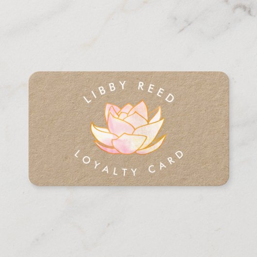 Yoga Loyalität 10 Besuch Visitenkarte (Vorderseite)