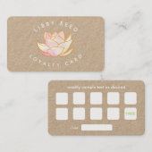 Yoga Loyalität 10 Besuch Visitenkarte (Vorne/Hinten)