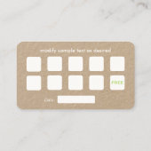 Yoga Loyalität 10 Besuch Visitenkarte (Rückseite)